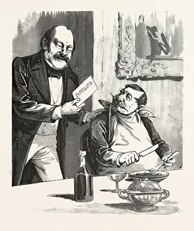 Liszt Gourmet Archive Images Impressions: Having dinner after the capitulation, Paris, France, 19th century, franco prussian war