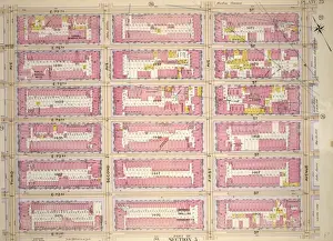 Vintage American Maps Impressions: Plate 25, Part of Section 5: Bounded by E
