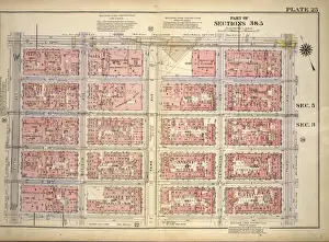 Vintage NYC Map Impressions: Plate 25, Part of Sections 3&5: Bounded by E. 42nd Street, Third Avenue, E. 37th Street