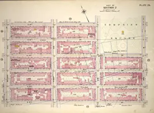 Vintage American Maps Impressions: Plate 28, Part of Section 2: Bounded by E. 9th Street, Avenue A, E. 7th Street, Avenue B