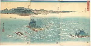 Utagawa Hiroshige Impressions: 雪月花　阿波鳴-之風景 Rapids Naruto