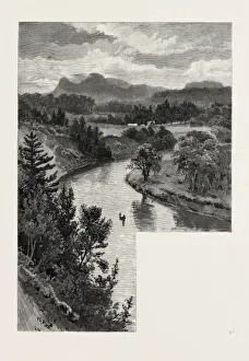 Canadian Historical Images Impressions: The Upper Lakes, Pointe De Meuron, Canada, Nineteenth Century Engraving