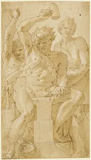 16th Century Italian Art Impressions: Vulcan at His Forge