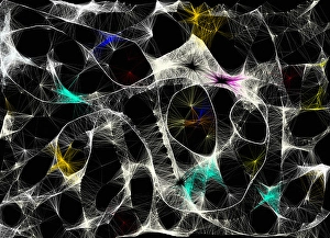 Digital Artwork Background Impressions: Abstract wavy lines pattern