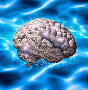 Futuristic Technology Concept Impressions: Binary brain