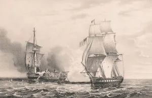 US Navy Ships Impressions: The capture of HBM. frigate HMS Java by the U
