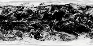 Cloudy Daytime Landscape Impressions: Cloudscape Aerial View. 3D rendering