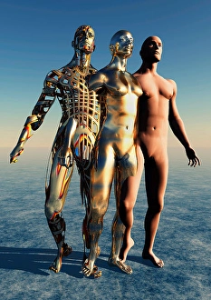 Futuristic Robot Design Impressions: The construction of a humanoid android