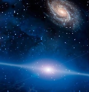 Abstract Space Art Impressions: Galactic Space