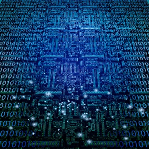 Circuit Board Design Impressions: Machine language and circuit background
