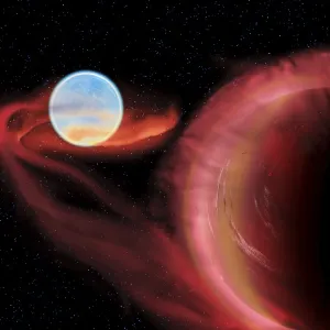 Binary Star System Impressions: A binary star system