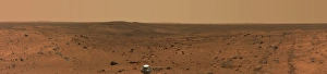 Vue panoramique de Mars.