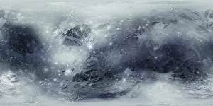Outer Space Illustration Impressions: Pluto Planet Surface Map