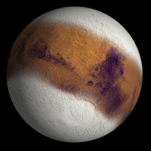 Planetary Science Photos Impressions: Simulated view of Mars