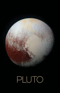 Solar System Artwork Impressions: Solar system poster of Pluto