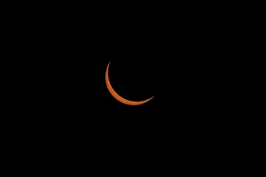 Moon And Sun Alignment Impressions: Partial eclipse of the sun prior to total eclipse