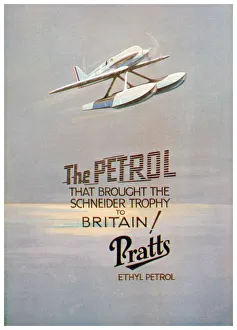 Annonce pour Pratts Ethyl Petrol, c1928.