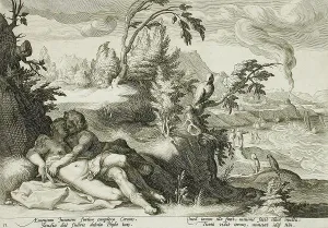 Dutch Renaissance Art Impressions: Apollo and Coronis, published 1590. Creator: Unknown