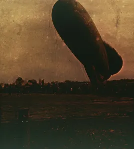 Monochrome War Images Impressions: Barrage balloon, c1914-c1918