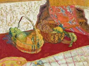 Pierre Bonnard Impressions: Deux paniers de fruits, v. 1935. Créateur : Bonnard, Pierre (1867-1947).
