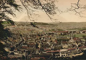 Bath England Impressions: Bath from Beechen Cliff, c1925