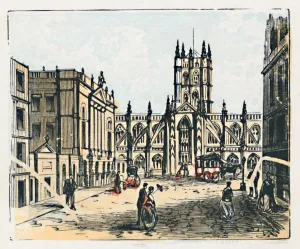 Roman Baths England Impressions: Bath, c1910