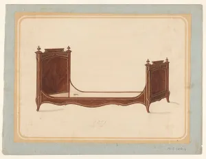 Decorative Arts Heritage Impressions: Bed, c.1835-c.1935. Creator: Anon