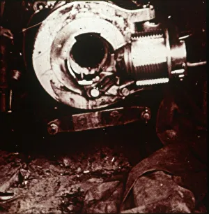 World War One Weapons Impressions: Breech of large cannon, c1914-c1918