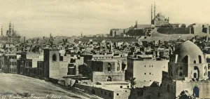 Black And White Photography Egypt Impressions: Cairo - General View, c1918-c1939. Creator: Unknown