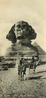 Archaeological Site In Egypt Impressions: Cairo - The Great Sphinx, c1918-c1939. Creator: Unknown