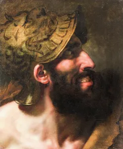 Male Portrait With Beard Impressions: Capaneus - Study called The Blasphemic