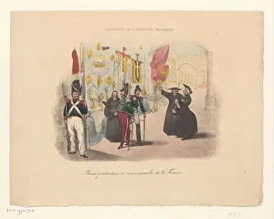 Anonymous Watercolour Paintings Impressions: Cartoon on the production of ecclesiastical objects, early 19th century? Creator: Anon