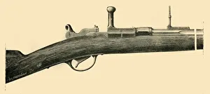 French Military Equipment Impressions: Chassepot Breech-Loader - Elevation, c1872. Creator: Unknown