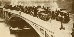 British Civil Engineering History Impressions: A Concrete Bridge Across The Thames At Caversham, c1930. Creator: Unknown