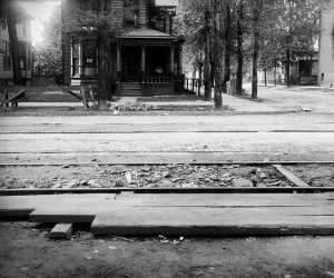 American Industrial History Impressions: Construction work, grade separation