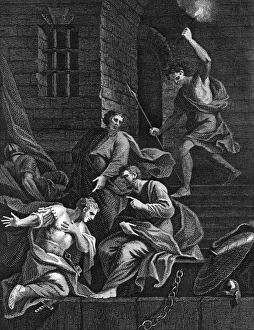 New Testament Prints Impressions: Conversion of the gaoler, 1815