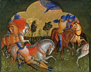 Venetian School Masterpiece Impressions: The Conversion of Paul (Predella Panel), ca 1370. Creator: Veneziano