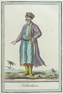 Costumes de Différents Pays, Kabardinien, c1797. Créateurs : Jacques Grasset de Saint-Sauveur, LF Labrousse.