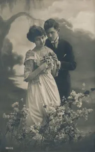 Studio Shot Couple Impressions: Couple, c1910