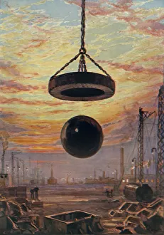 British Civil Engineering Impressions: A Cracker Ball, c1930. Creator: Unknown