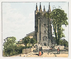English Church Buildings Impressions: Croydon, c1910