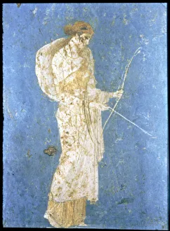 Diane la chasseresse, fresque de la maison Stabia à Pompéi.