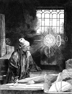 Images datées de 2007 février: Dr Faustus dans son étude.