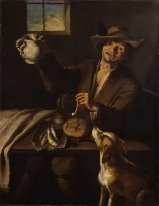 Oil On Canvas Baroque Art Impressions: Drinker