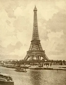 Black And White Eiffel Tower Impressions: The Eiffel Tower, c1930. Creator: Unknown