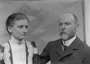Black And White Fashion Impressions: Elizabeth Esplain L'Estrange (nee Ely ) & Robert Augustus Henry L'Estrange, c1900s