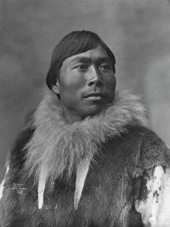 Lomen Brothers Photography Impressions: Eskimo posing, c1903, printed (1927?). Creator: Lomen Brothers