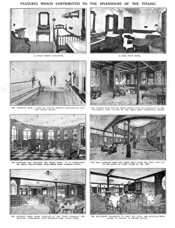 Black And White Titanic Images Impressions: Features which Contributed to the Splendours of the Titanic