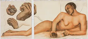 Diego Rivera Art Impressions: Figure Representing the Black Race (Second Version), 1932. Creator: Diego Rivera