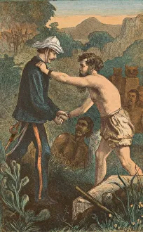Indian Mutiny Images Impressions: The Finding of Hamilton at Lucknow, c1910